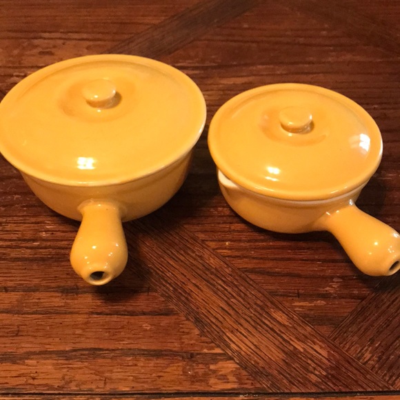 Vintage Other - Mustard color VTG Hall casserole lidded dishes